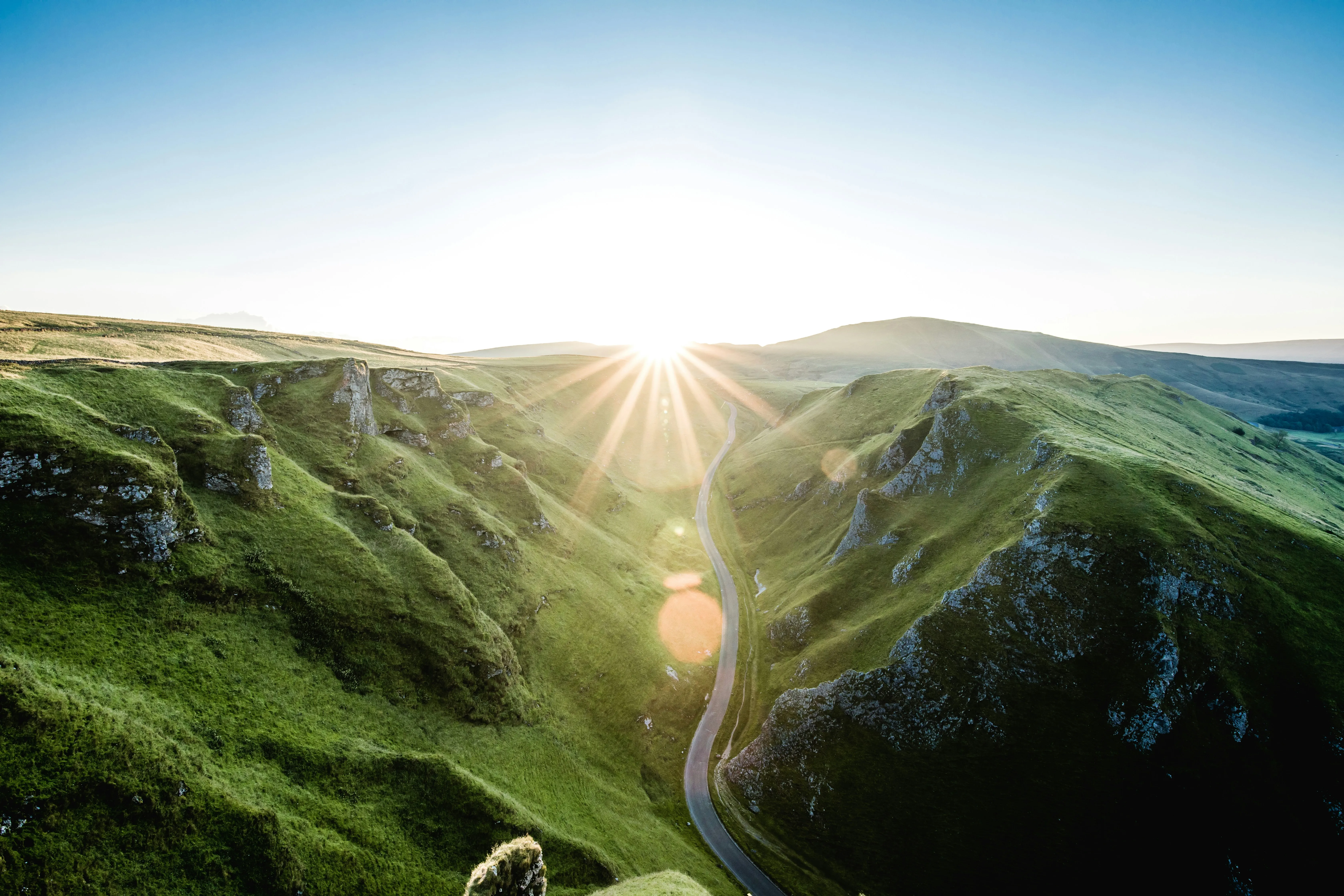 Berge mit Sonne - CO₂-Management