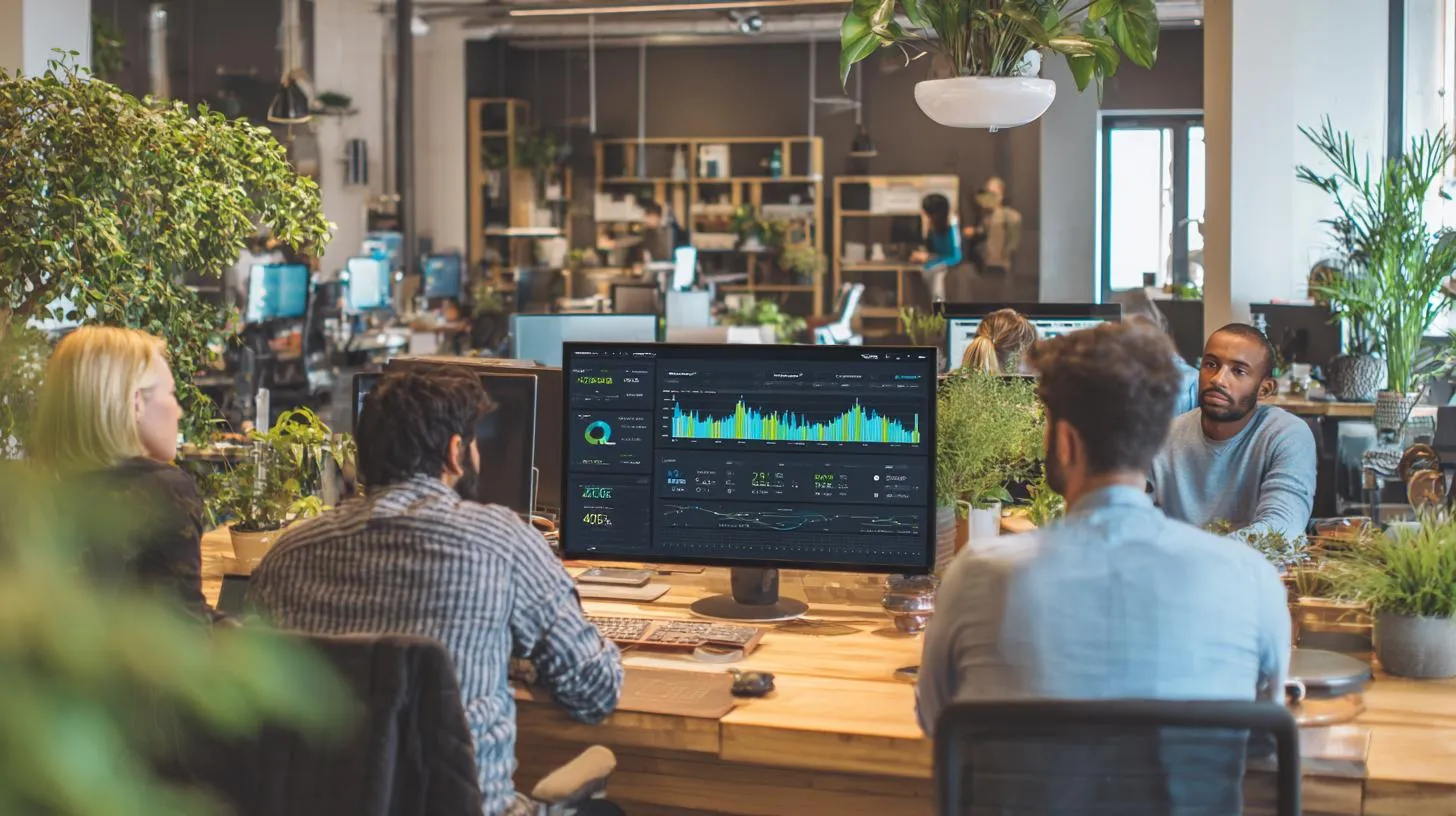 modernes Büro mit engagierten Mitarbeitern