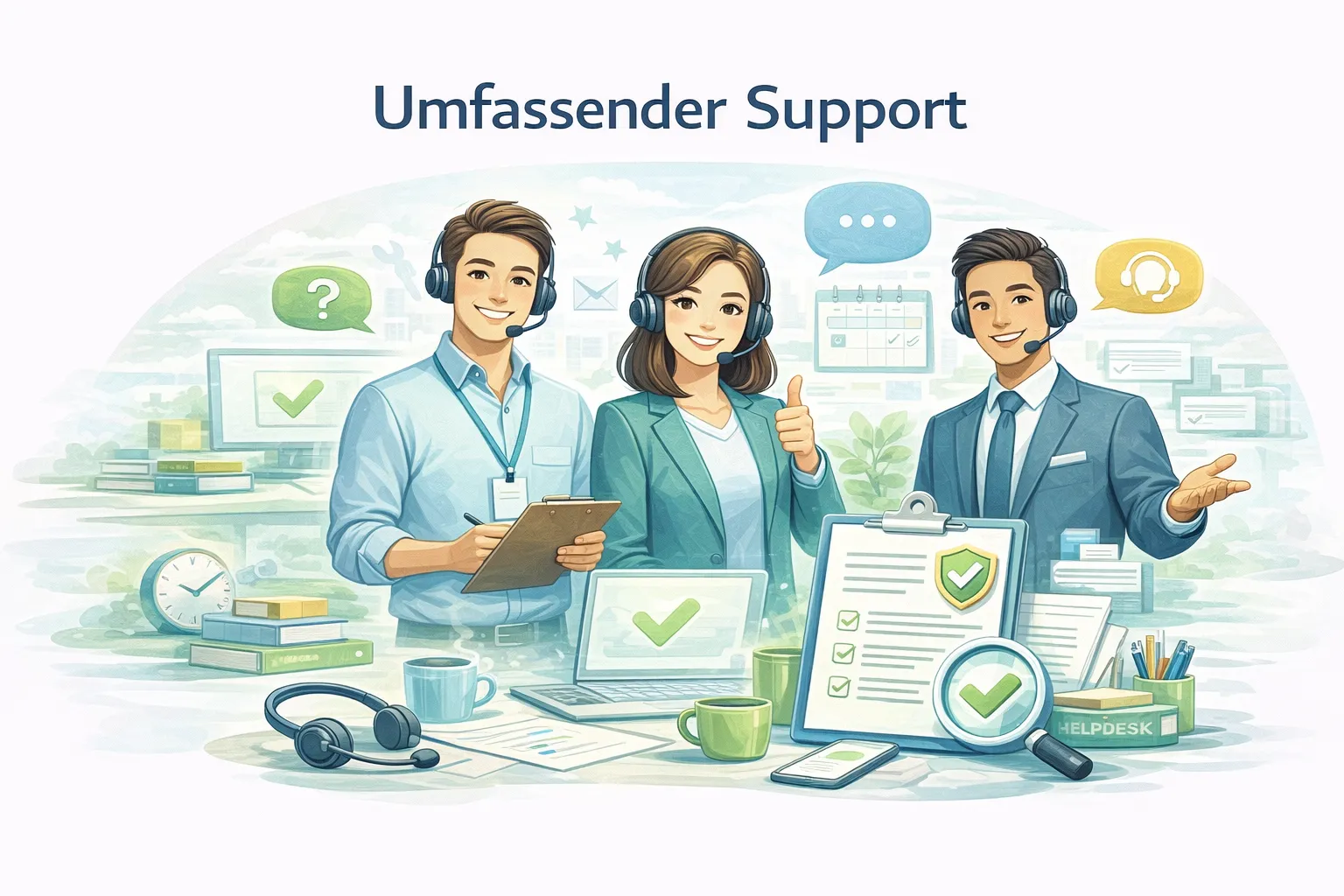 Umfassender Support für Kunden engagiertes Team beantwortet Fragen