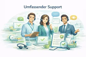 Umfassender Support von engagiertem Team engagiertes Support-Team hilft bei Fragen