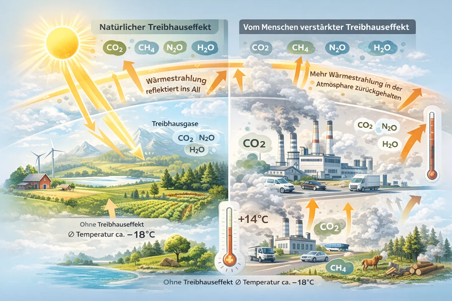 Was ist der Treibhauseffekt? Was ist der Treibhauseffekt? - Erklärung